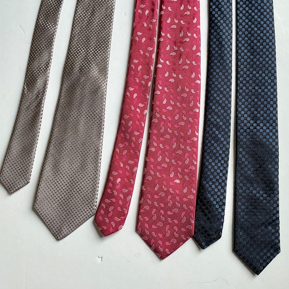 3 Hugo Boss Slim all silk Ties made in Italy 🇮🇹 - Picture 1 of 8